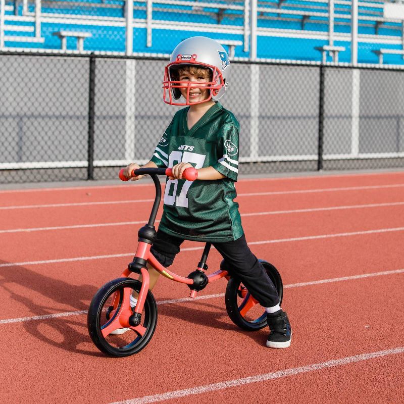 Kinderfeets White Adjustable Toddler and Kids Bike Helmet Bundle with Kinderfeets Sage GreenTiny Tot PLUS 2-in-1 Balance Trike Tricycle