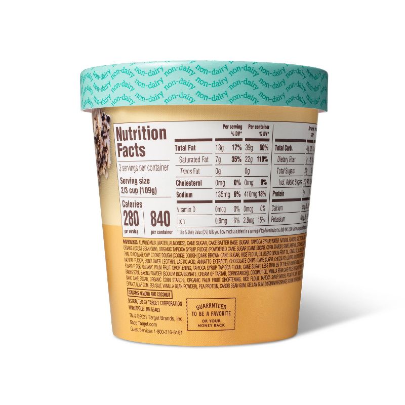 Vanilla Cake & Cookie Dough Frozen Dessert - 16oz - Favorite Day™