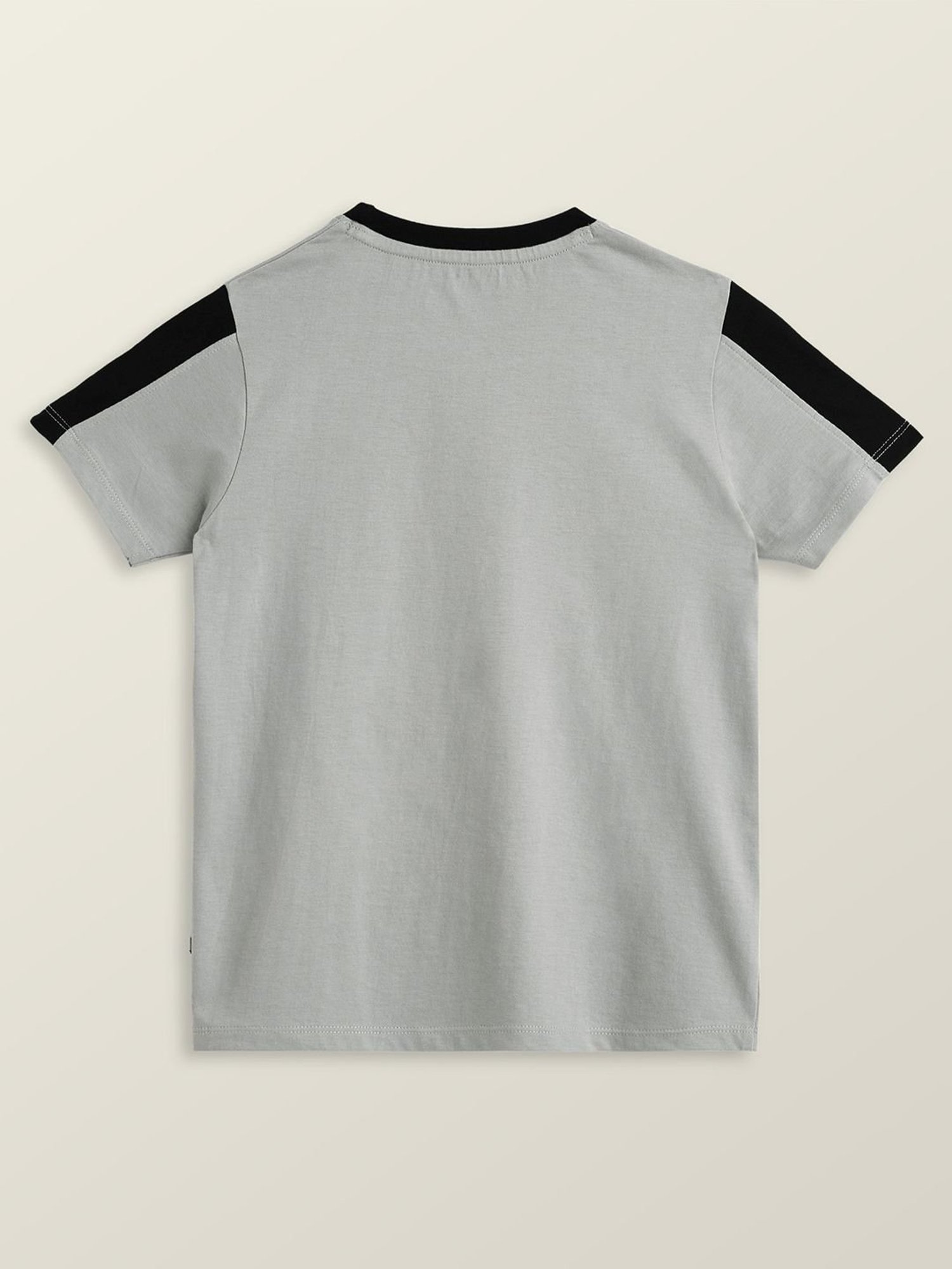 XY Life Kids Black & Grey Cotton Relaxed Fit T-Shirts (Pack of 2)