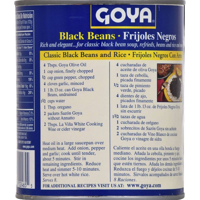 Goya Black Beans - 29oz