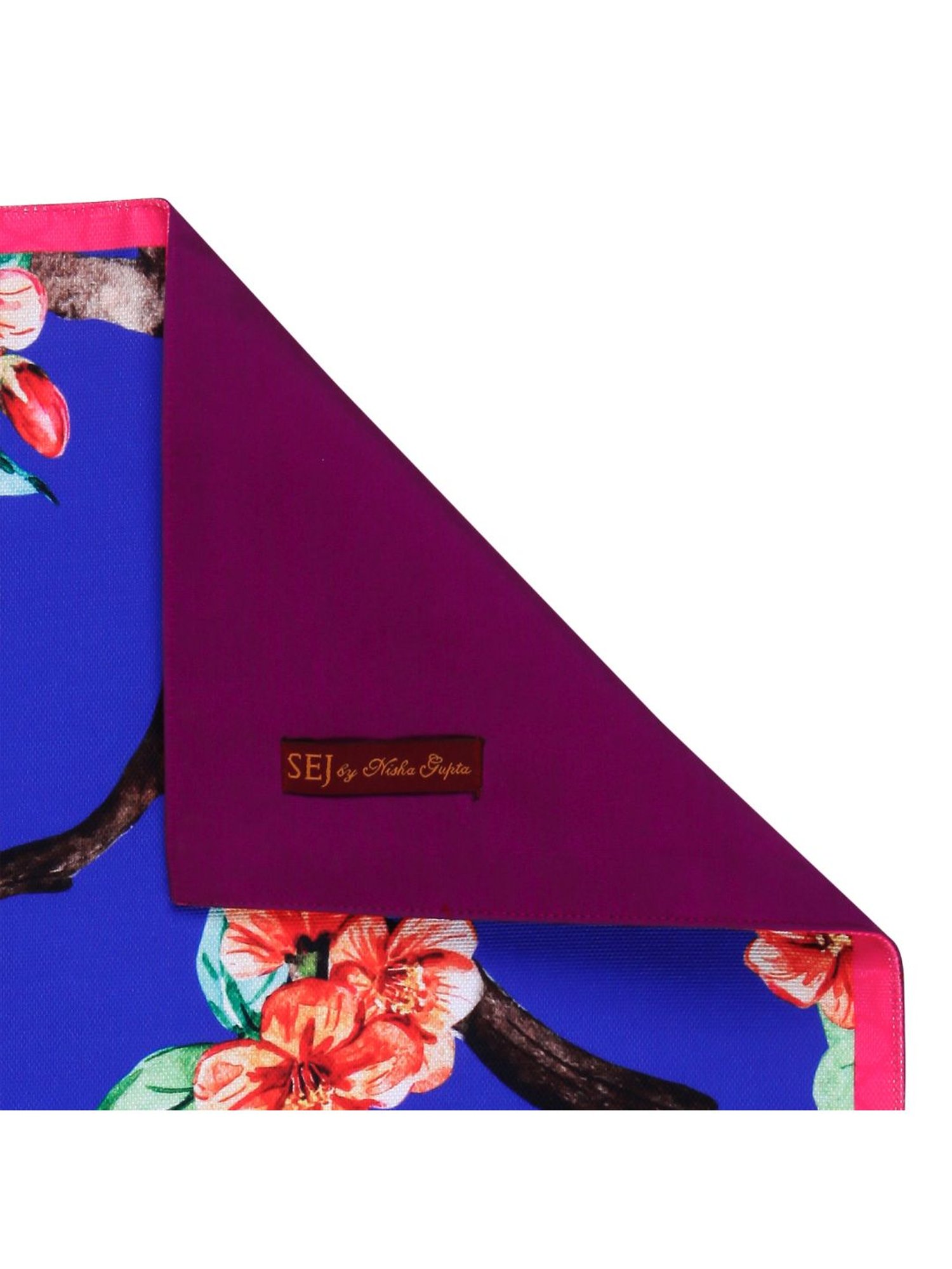 SEJ by Nisha Gupta Blue Placemats - Set of 6