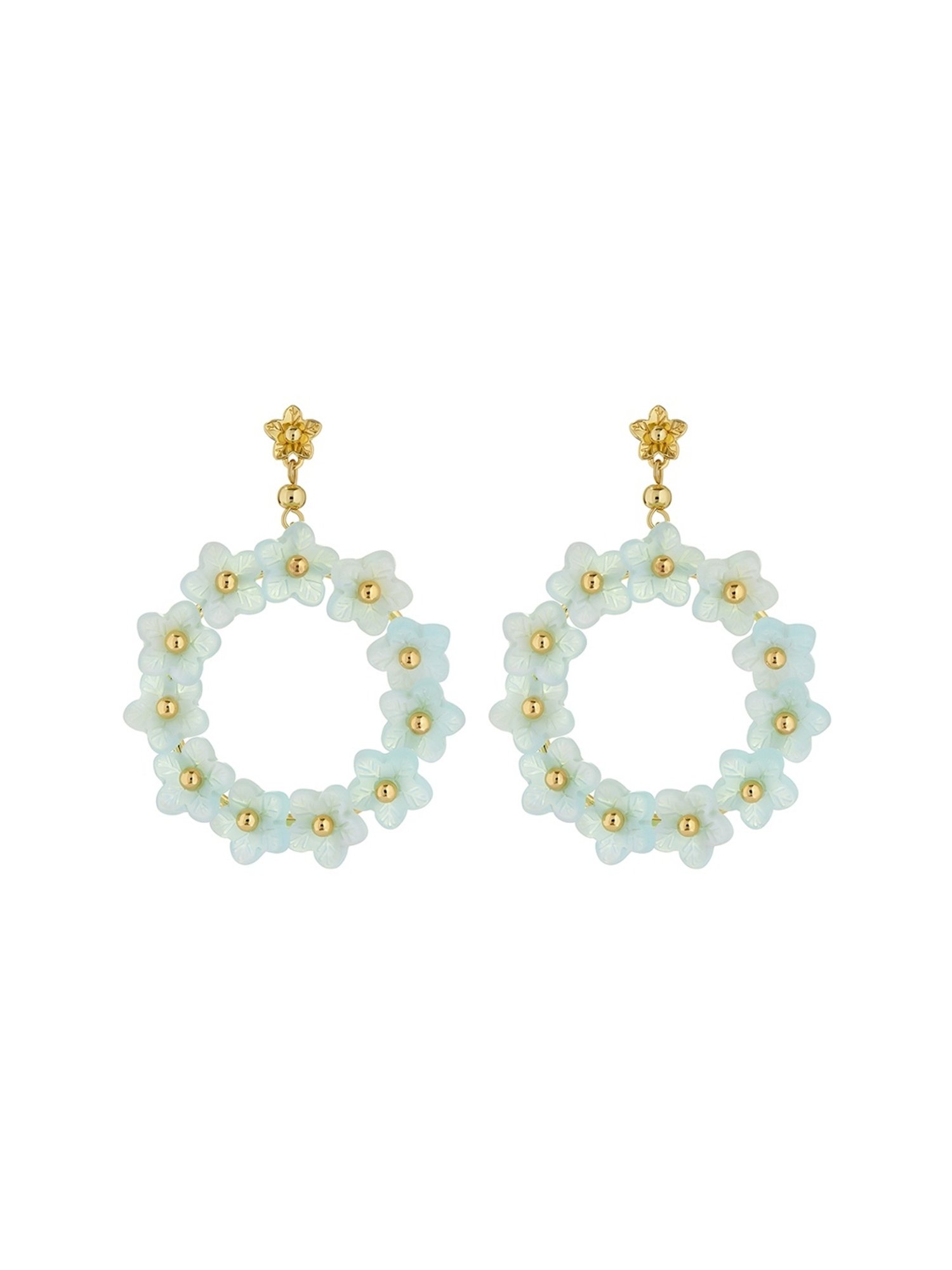 Ted Bekar Wildel Statement Flower Drop Earrings