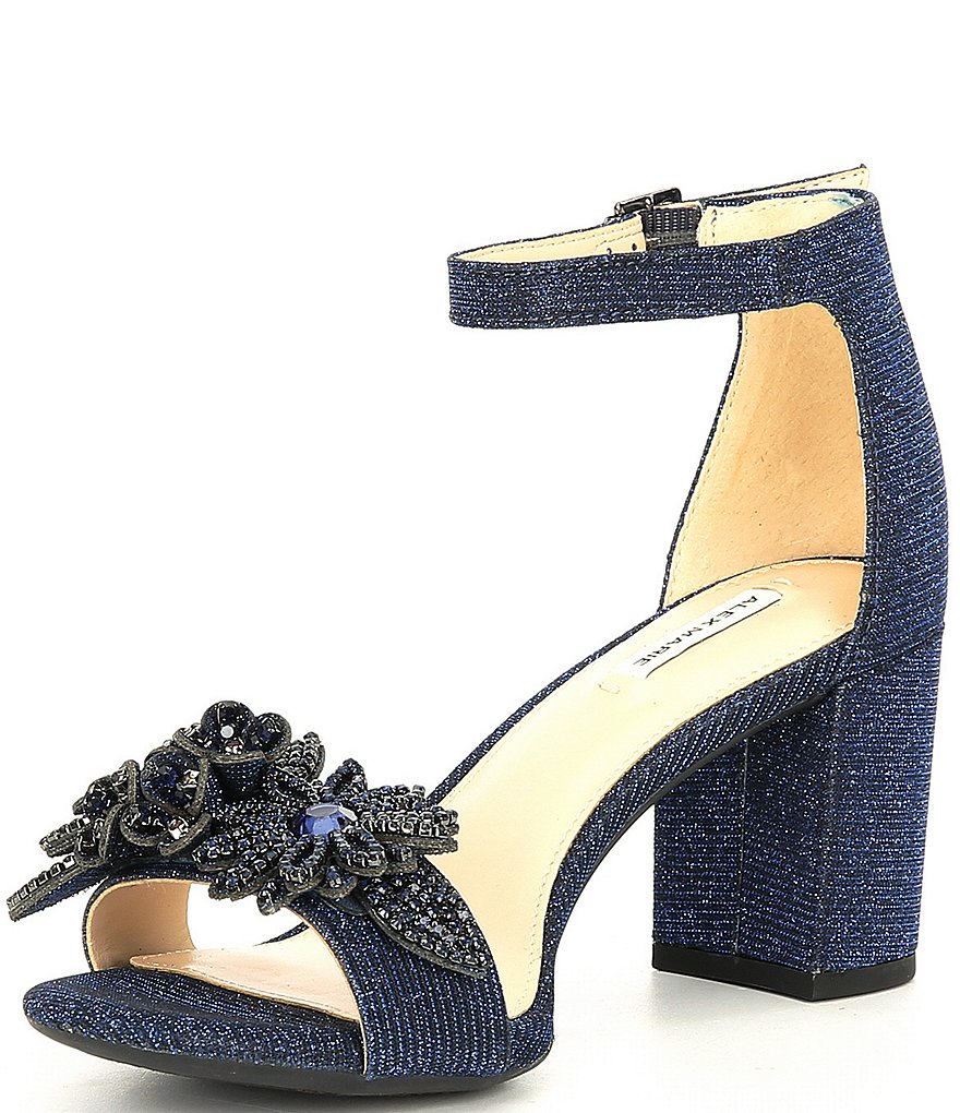 Alex Marie Harlean Ornament Detail Block Heel Dress Sandals