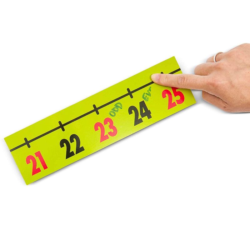 Bright Creations Set of 37 Pieces Magnetic Demonstration Number Line for Classroom, -40 to 200