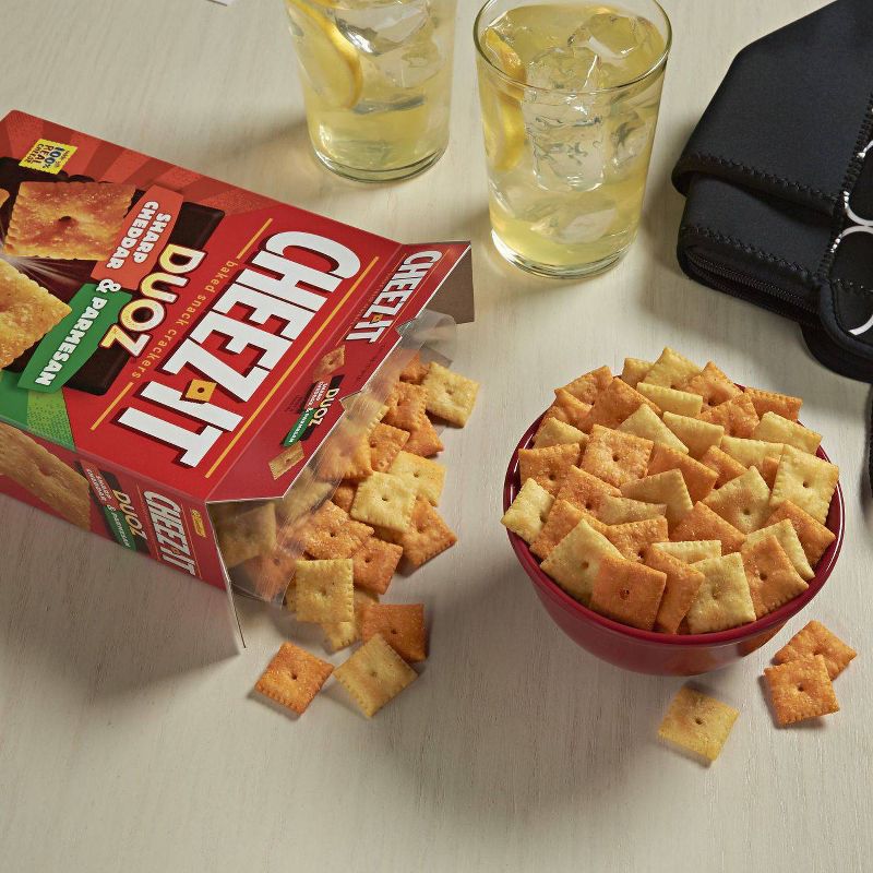 Cheez-It Duoz Sharp Cheddar And Parmesan Baked Snack Crackers 12.4oz