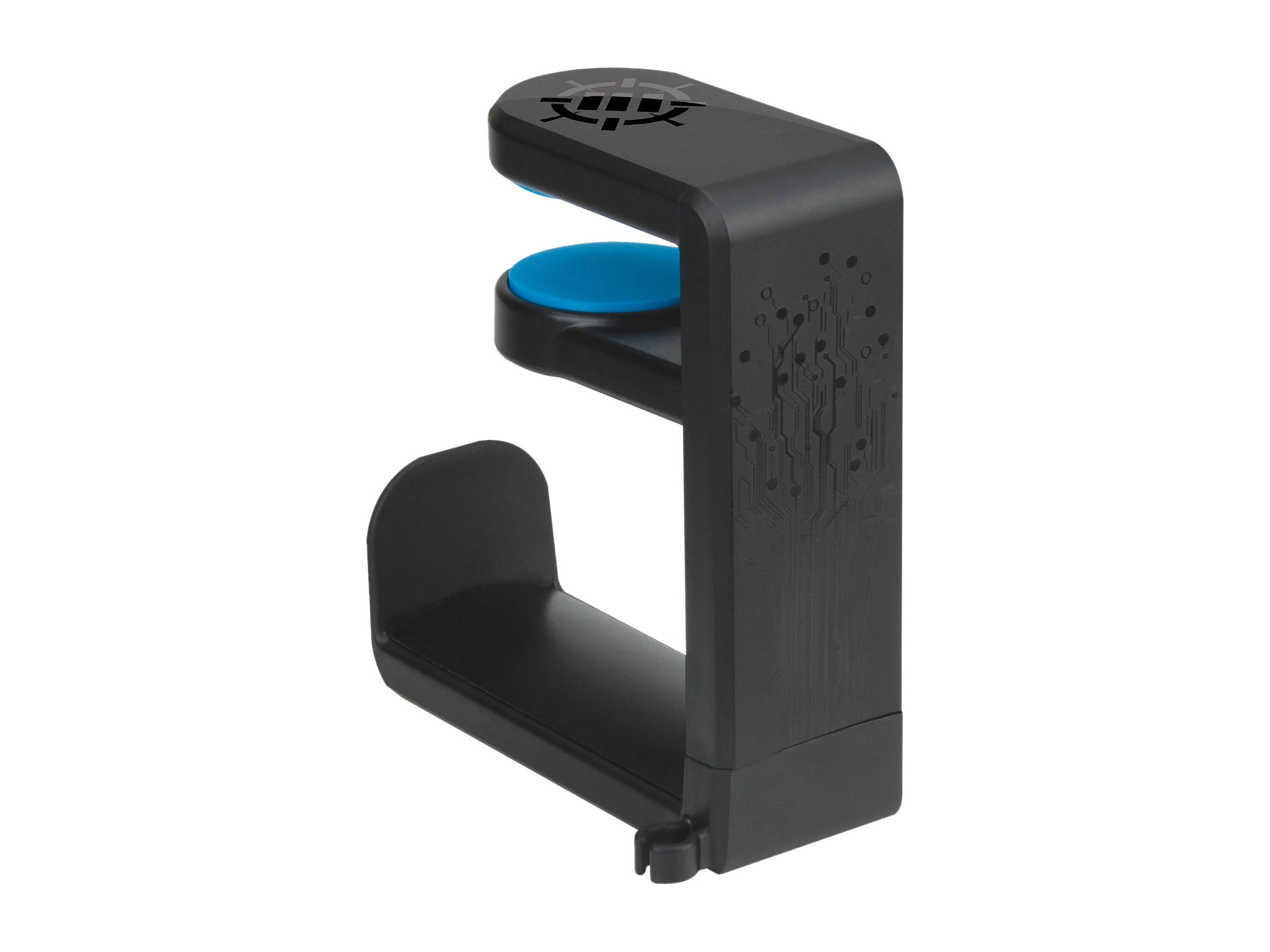 Enhance Desk Gaming Headset Holder with Clamp On Under Desk Design & Cable Clip