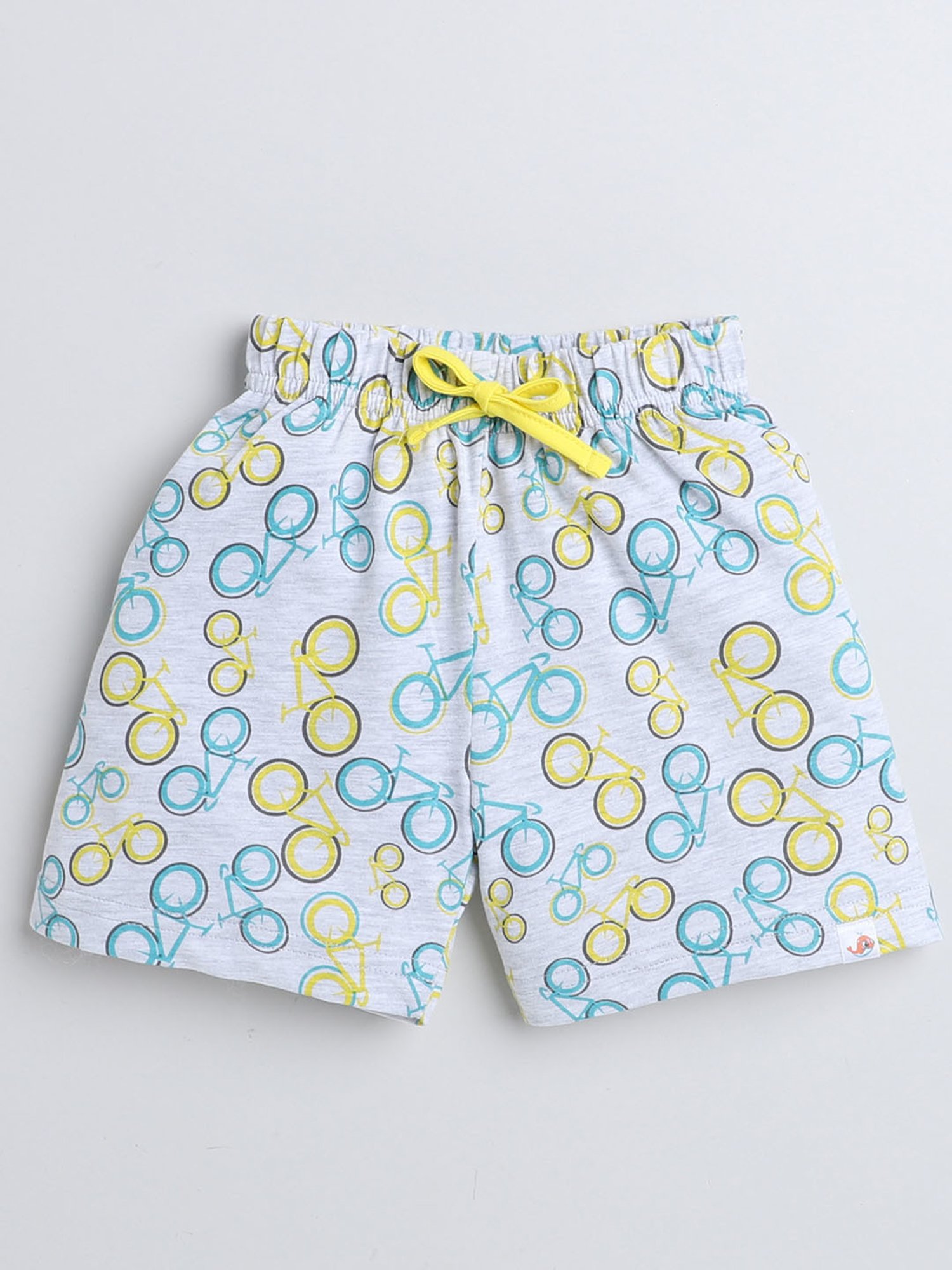 Bumzee Kids Red & Grey Printed T-Shirt with Shorts