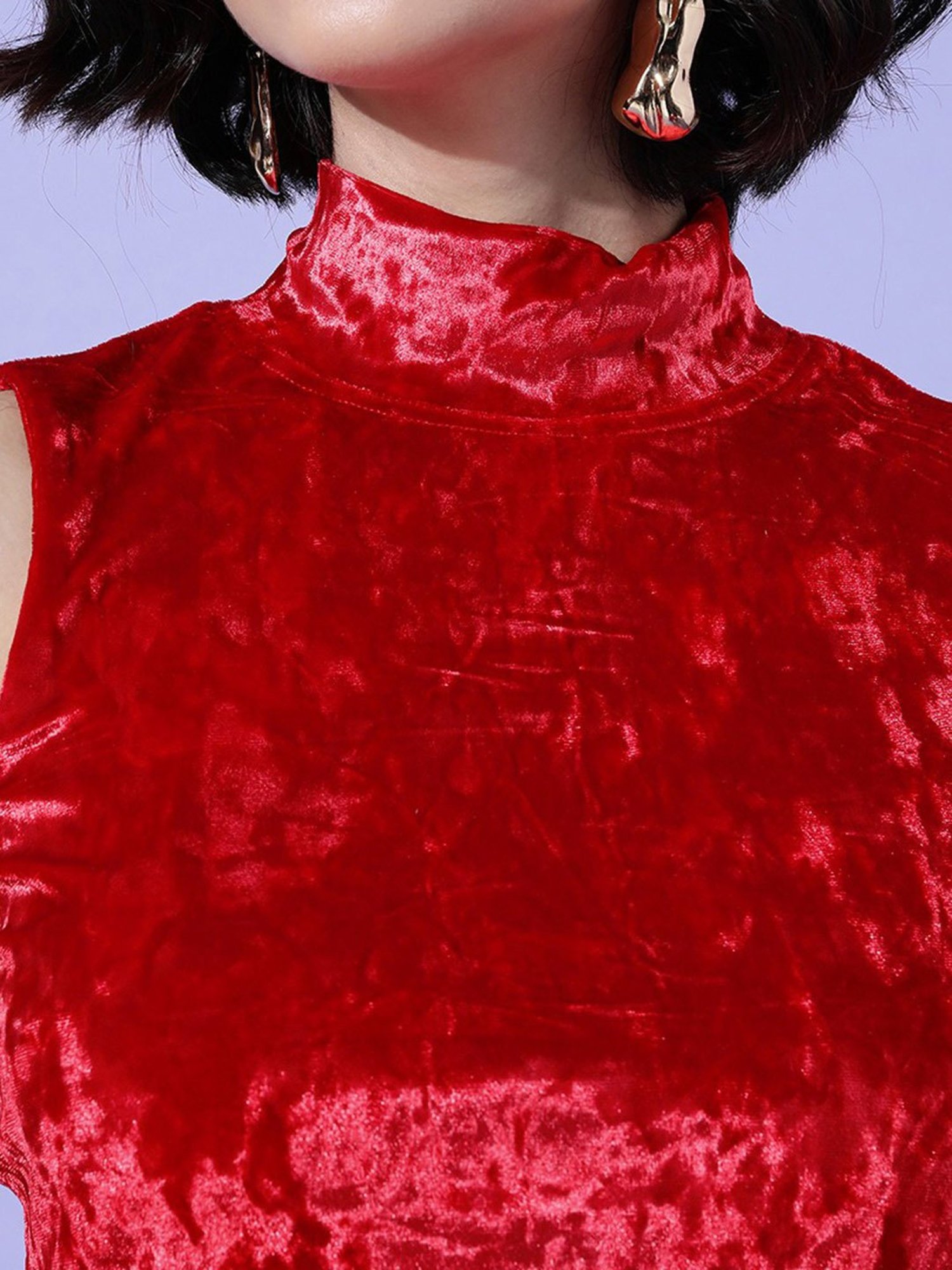 Marie Claire Red Crop Top