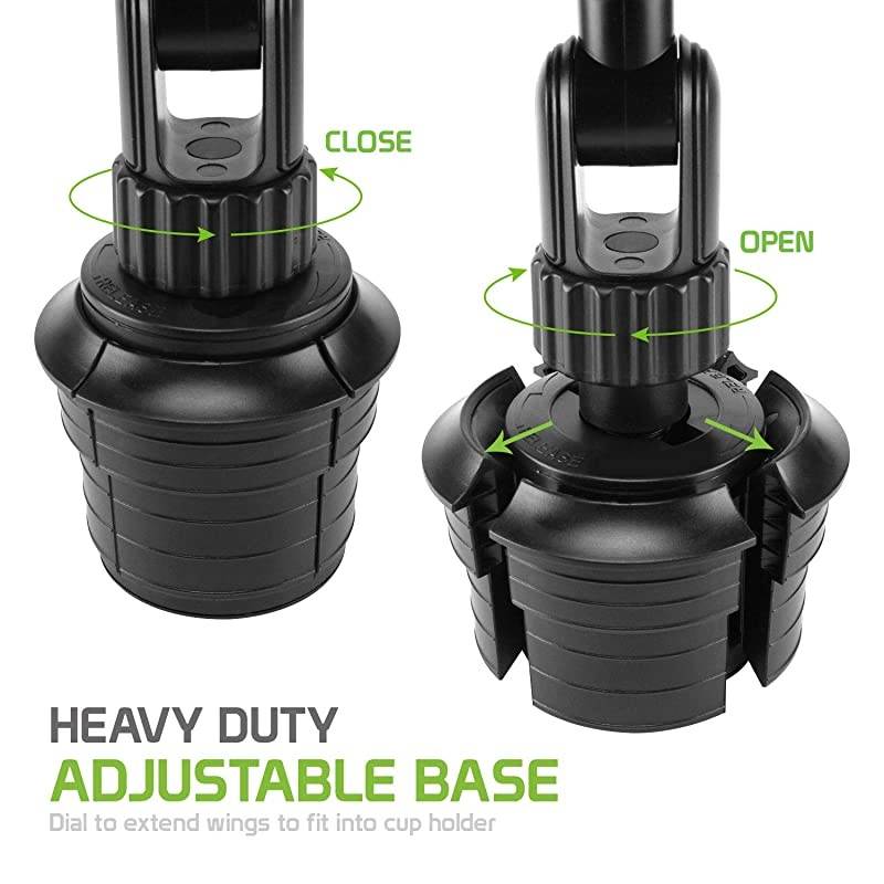 Car Cup Holder Mount Adjustable Smart Phone Cradle for iPhone 11 Pro XR XS Max X 8 Plus 7 SE Samsung Note 10 + 9 Galaxy S20+ Ultra S10+ S9 A71 A51 A21 A11LG Stylo 6 V60 Moto z4 edge+ e6 PH600