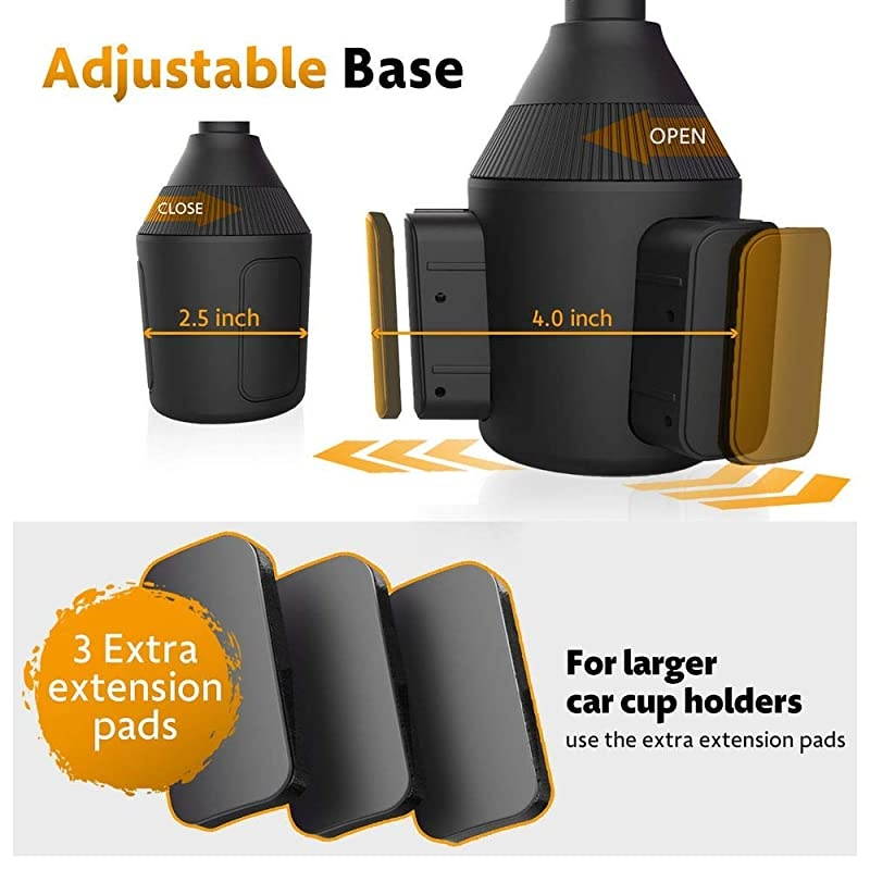 Cup Phone Holder For Car Cup Holder Phone Mount Phone Holder for Car Universal for iPhone 11 Pro Xs XS MAX XR X 8 7 6s Plus SE Galaxy S10 5G S10 S10E S9 LG Pixel HTC And All Smartphones