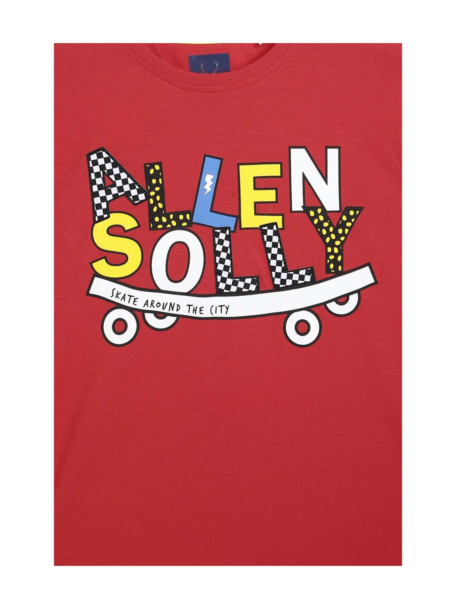 MINIKLUB Boys Blue Printed Full Sleeves T-Shirt