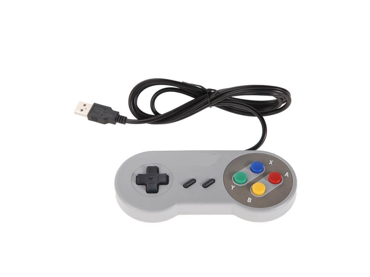 2x SNES USB Retro Super Nintendo Controller 9FT CORD FOR PC/MAC