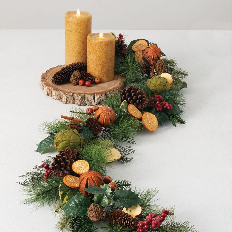 Sullivans Set of 16 Della Robbia Filler Decorative Filler 2.5"H, 2.5"H, 2.5"H, 3"H, 1"H & 2"H Orange