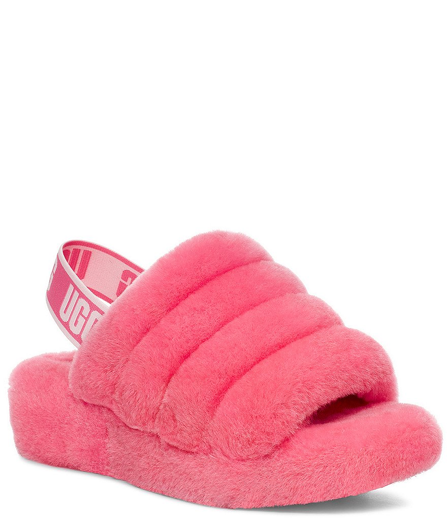 UGG&reg; Logo Fluff Yeah Fur Slides