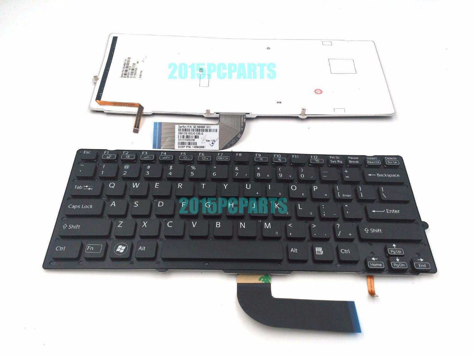 For Sony VAIO VPC-SA VPC-SB VPC-SC VPC-SD Backlit Keyboard US no frame