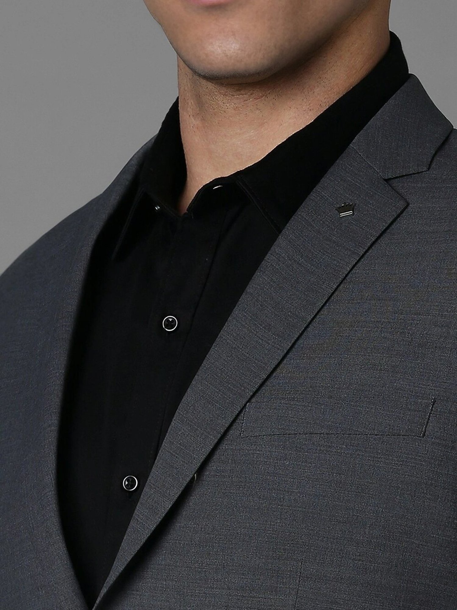 Raymond Brown  Slim Fit Printed Three Piece Suit