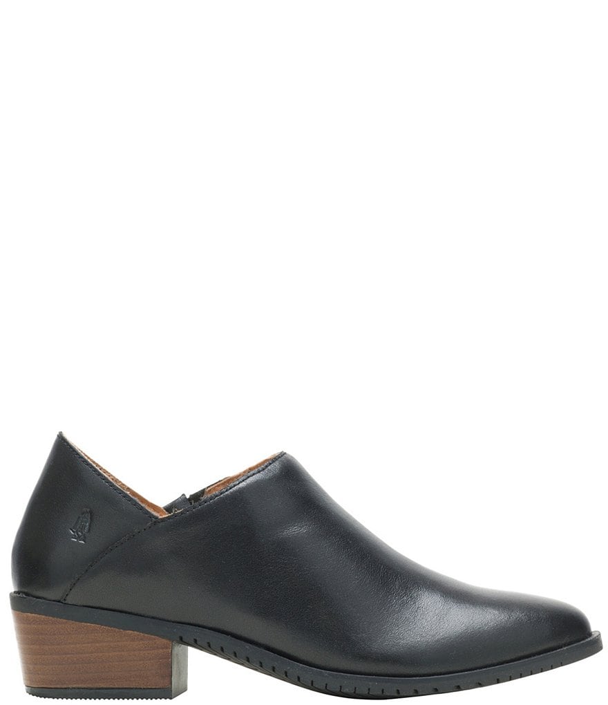 Hush Puppies Sienna Leather Block Heel Shooties