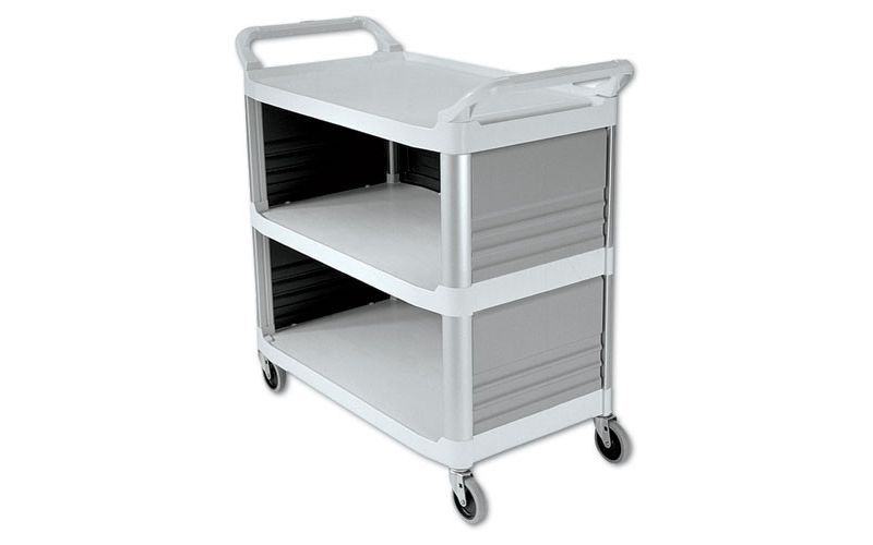 Homz 4-Drawer Medium Rolling Storage Cart - Black with Smoke Drawers