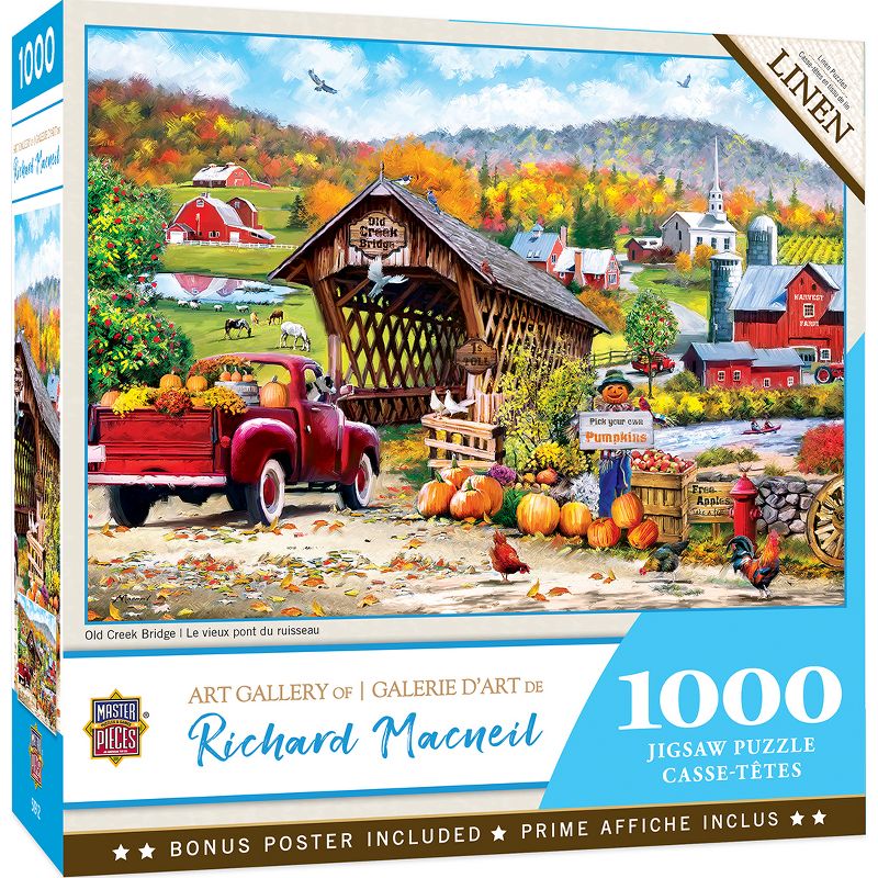 MasterPieces Art Gallery Puzzles Collection - Old Creek Bridge 1000 Piece Jigsaw Puzzle