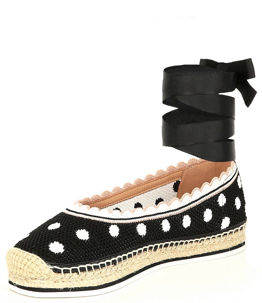 kate spade new york Knottingham Dot Knit Ballet Espadrilles