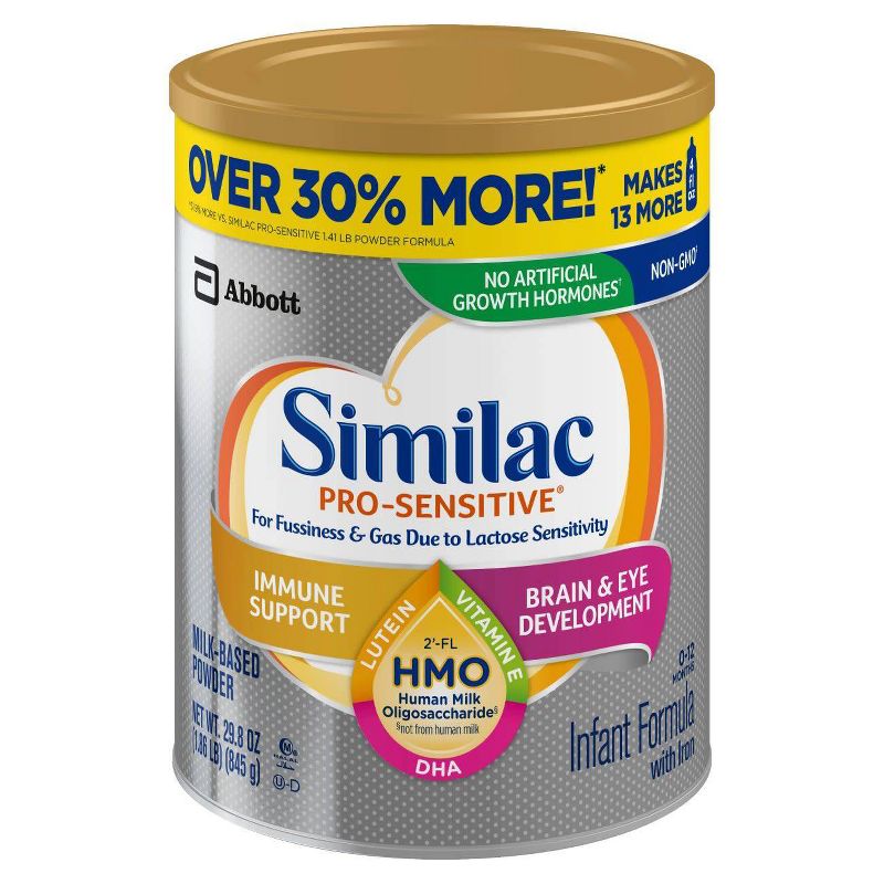 Similac 4pk Pro-Sensitive Milk-Based Powder - 119.2oz