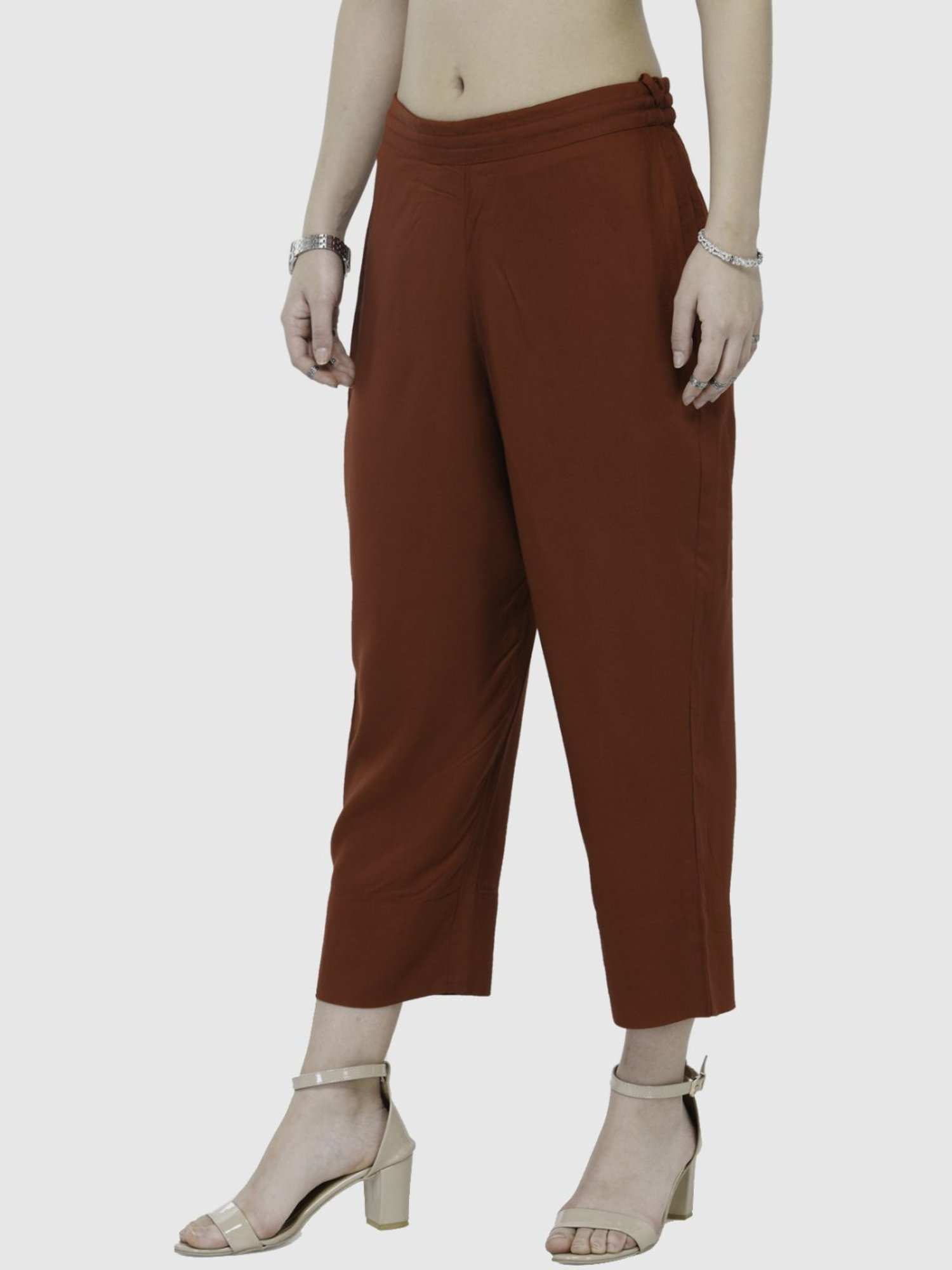 KSUT Rust Regular Fit Pants