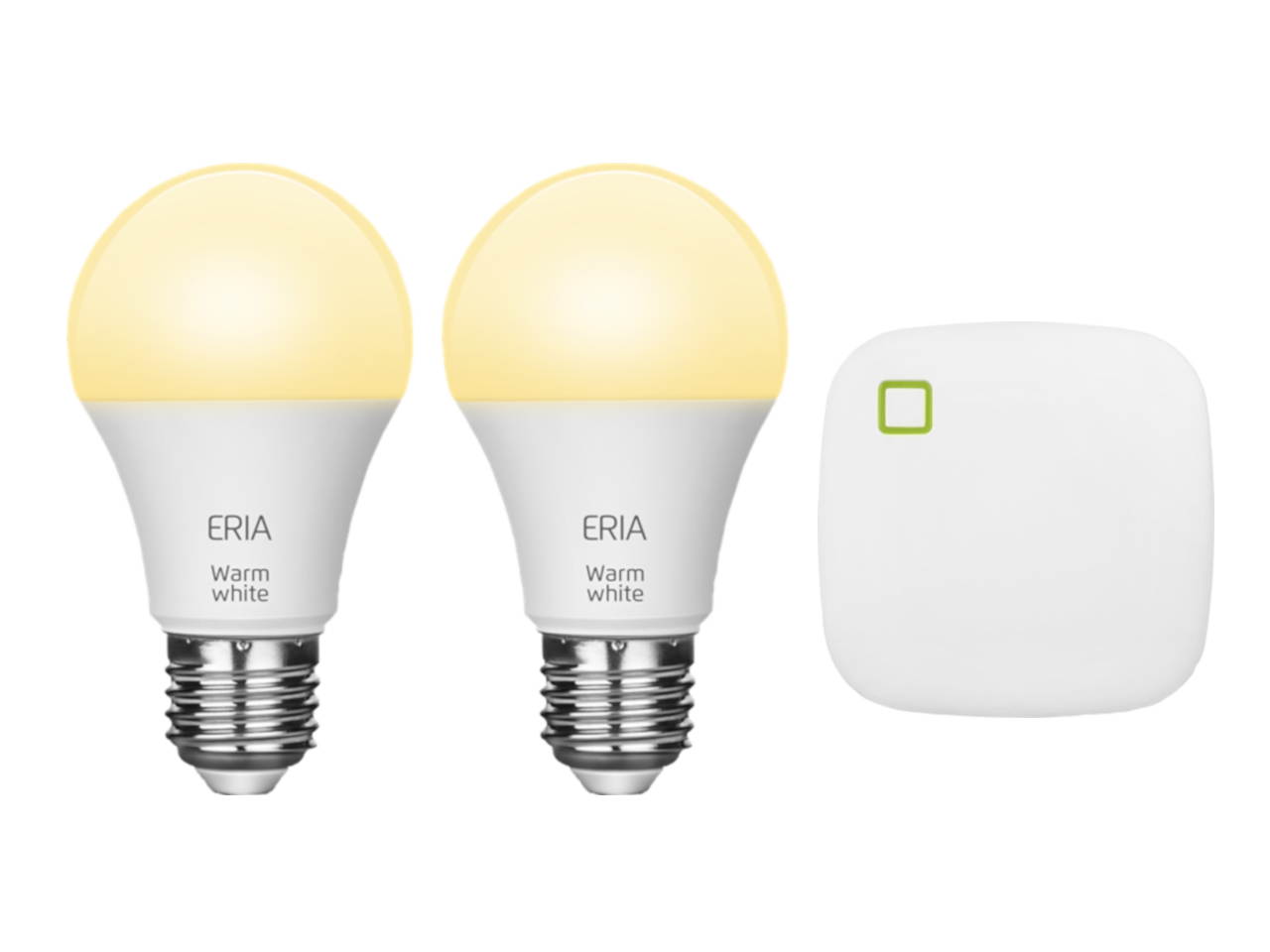AduroSmart ERIA Soft White Smart A19 Starter Kit, works with Alexa / Google Assistant