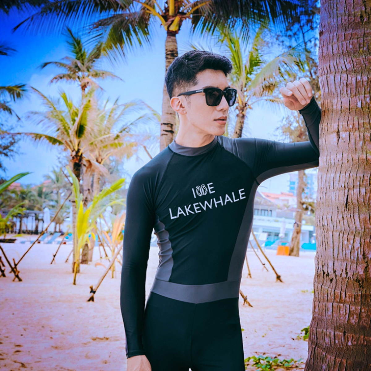 Men Diving Set Anti-UV Jellyfish Quick-drying Full Length Wetsuit Scuba Suit Swimming Surfing L