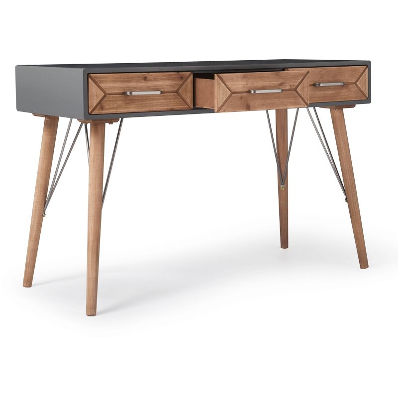 Friedman Desk Console Table Gray - Finch