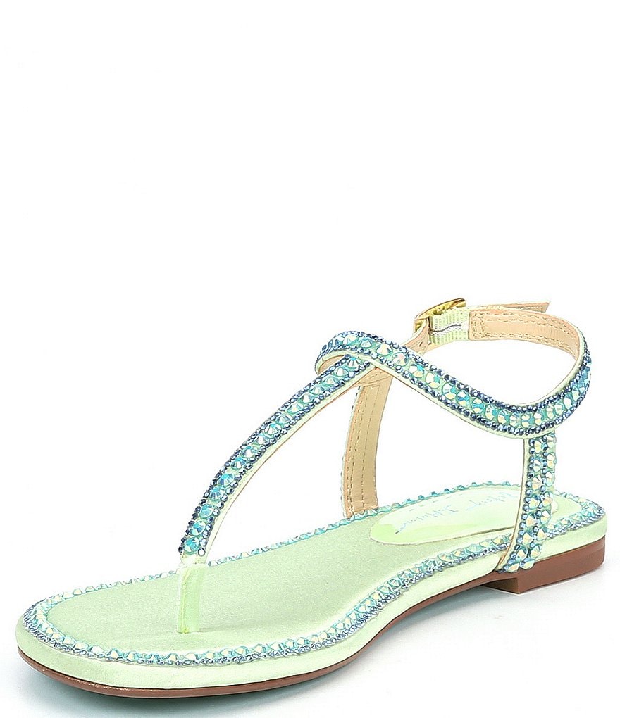 Blue by Betsey Johnson Diane Rhinestone Thong Sandals