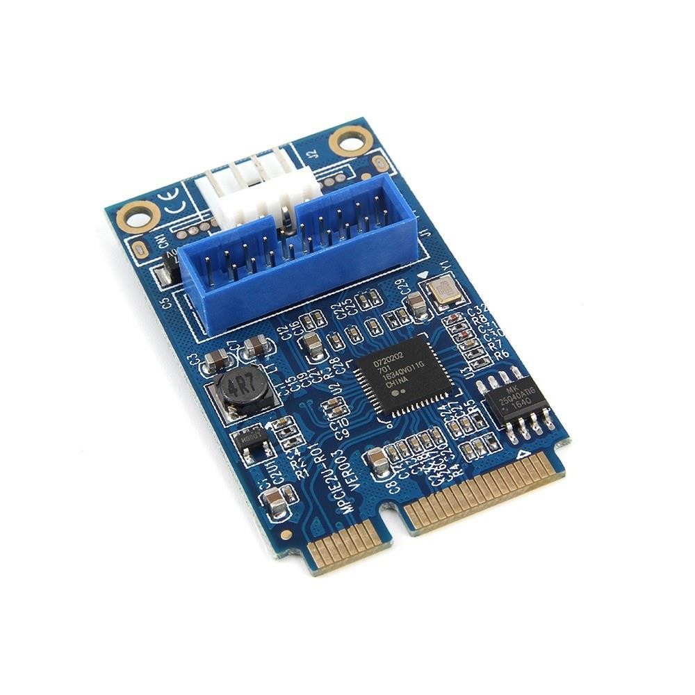 MINI PCI-E to USB3.0 Adapter Card Mini PCIE to 20Pin/19Pin Expansion Card