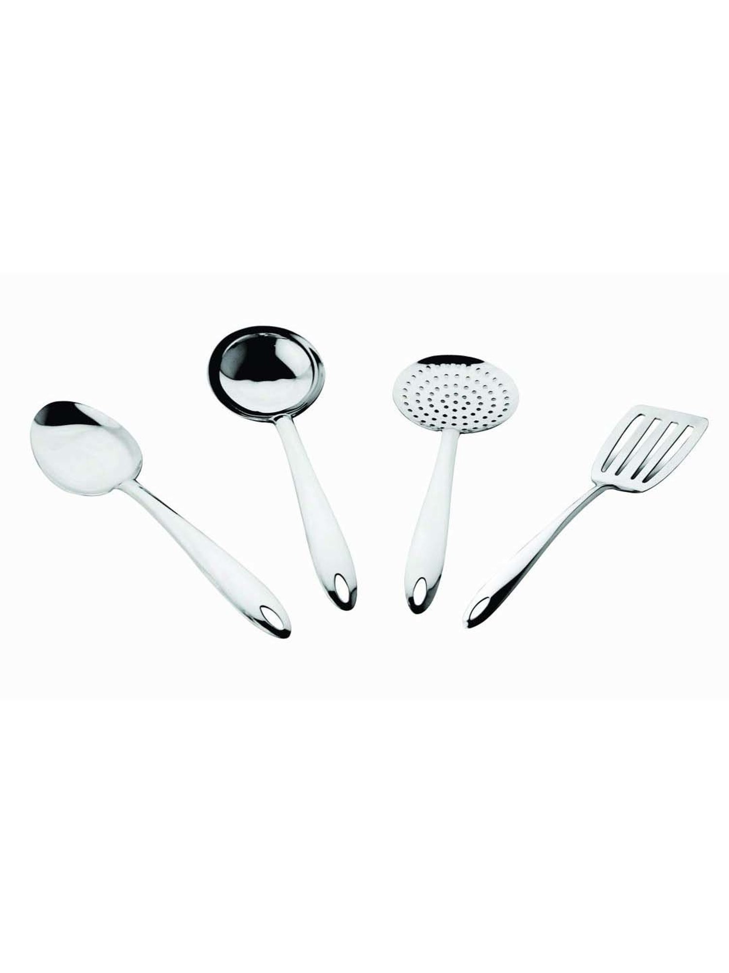 FnS Silver Stainless Steel Kitchen Utensils Set - Set of 4
