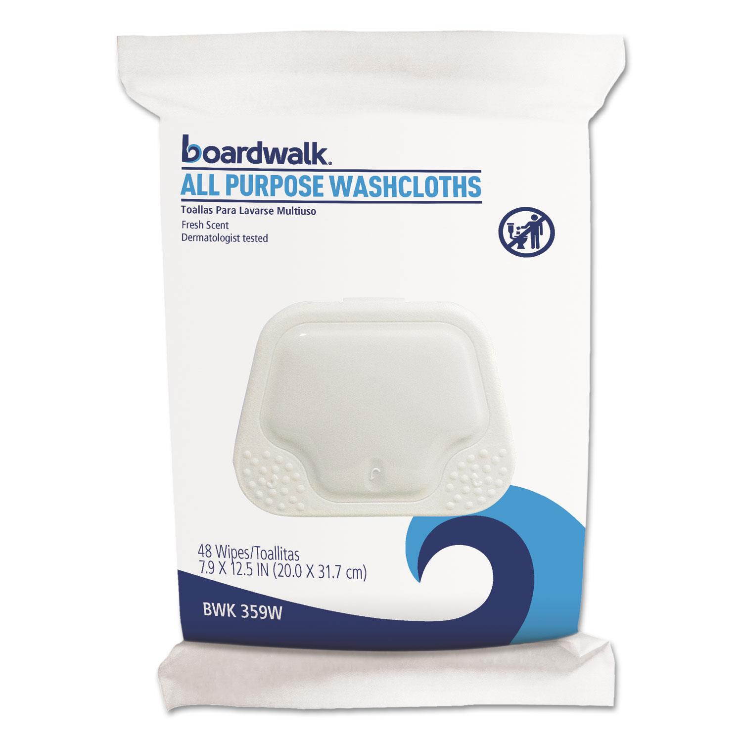 Boardwalk BWK459W Premoistened Personal Washcloths