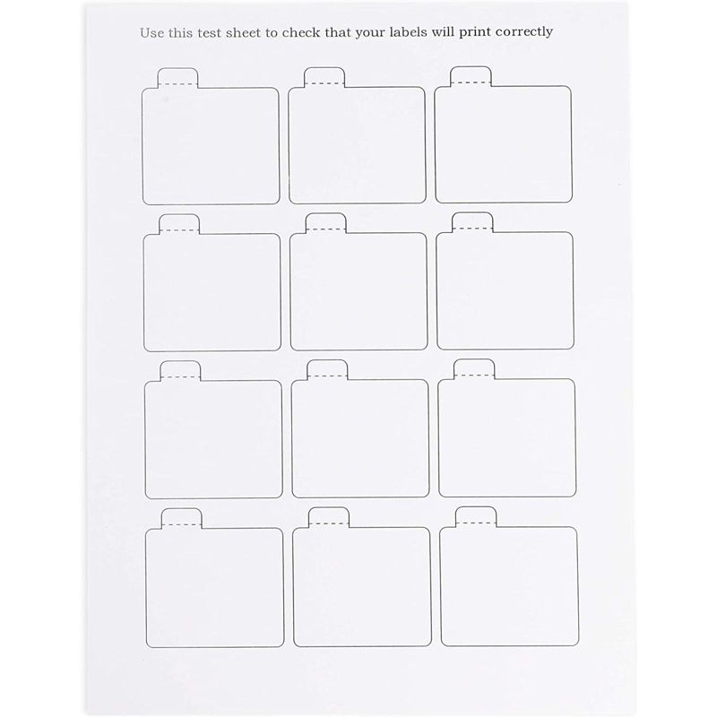 Paper Junkie 240 Pack Printable Lip Balm Labels, Blank White Stickers, 2.15 x 2.15 in