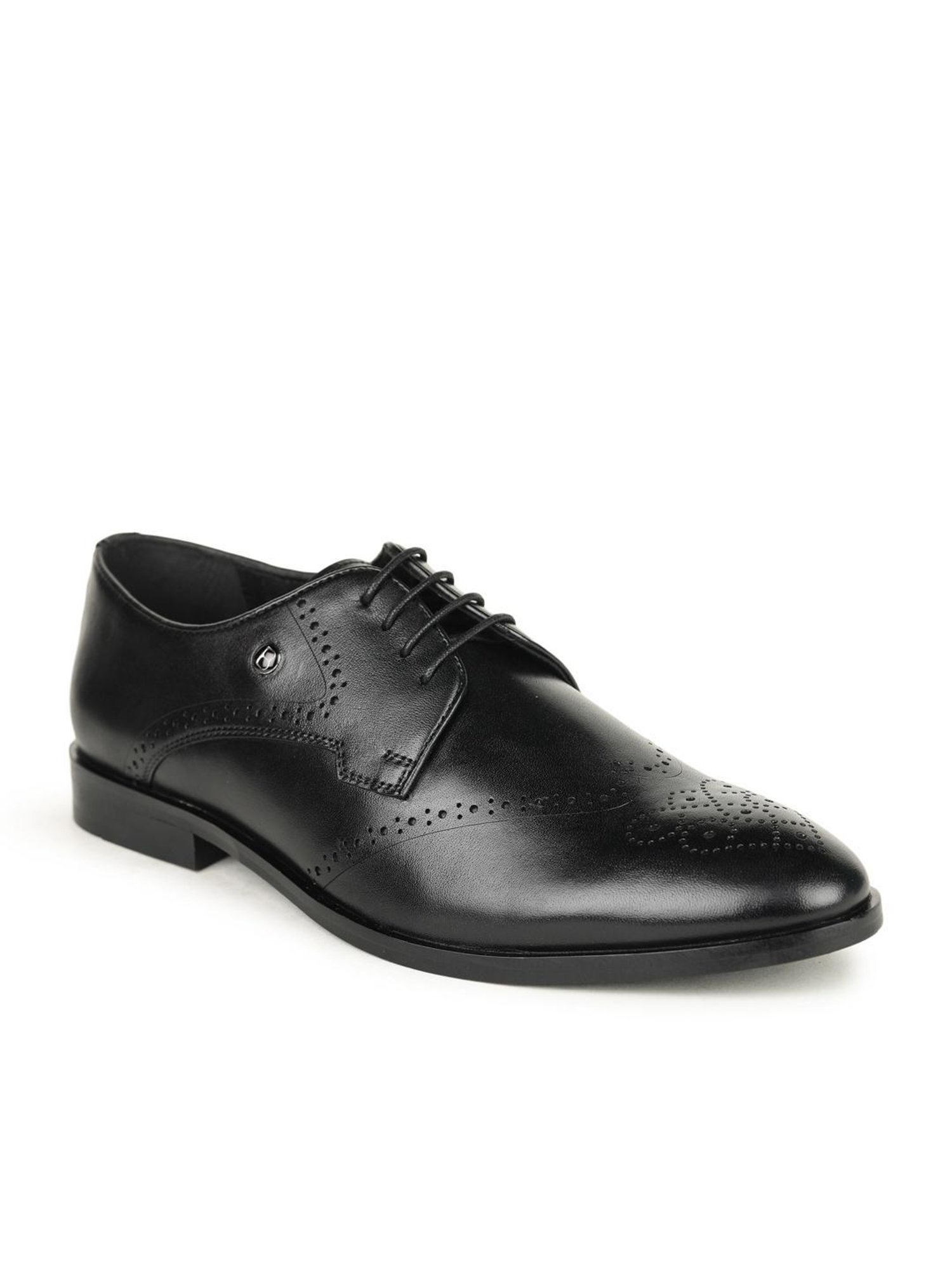 Britmen Men's Black Brogue Shoes