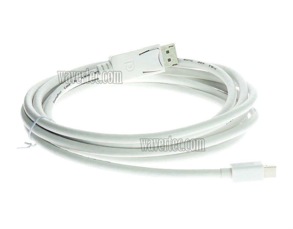3M 10Ft Mini Displayport Male to Displayport Male Long Cable for Apple MacBook MacBook Air MacBook Pro iMac Mac Mini Mac Pro to Displayport Device Monitor HDTV TV Display