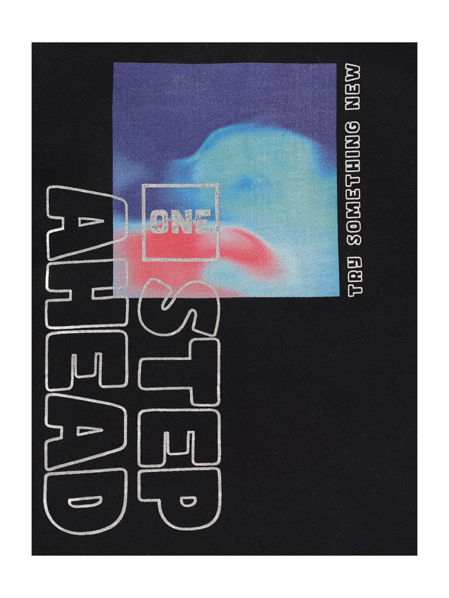 Ed-a-Mamma Kids Black Printed T-Shirt