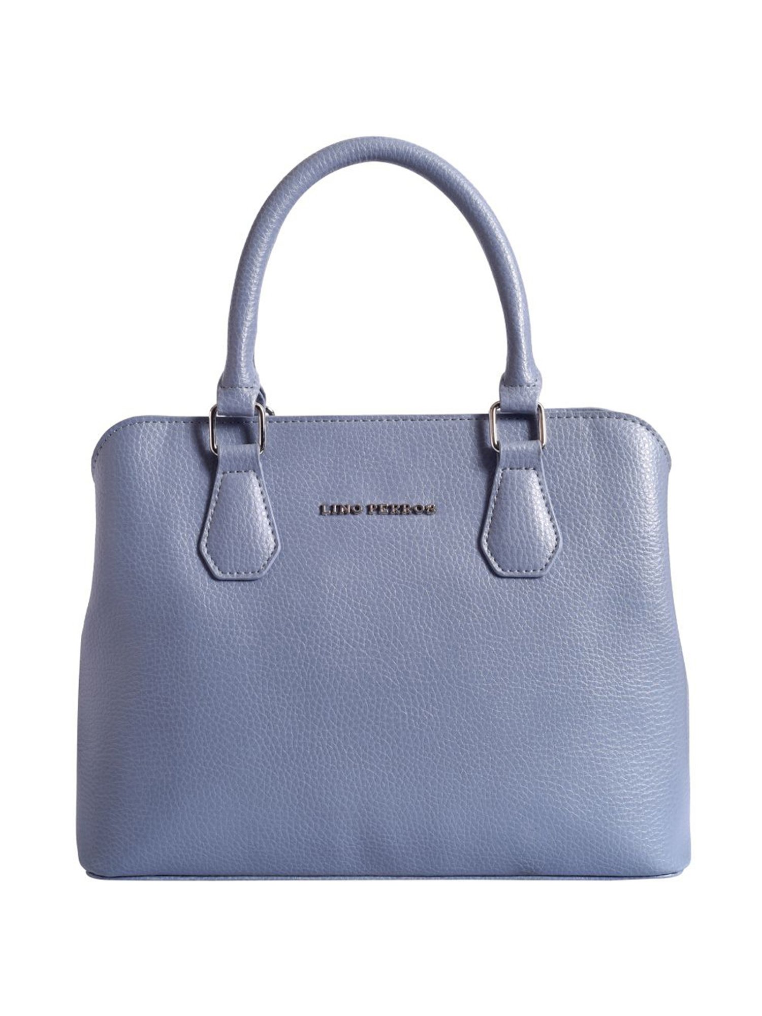 Lino Perros Blue Solid Medium Handbag