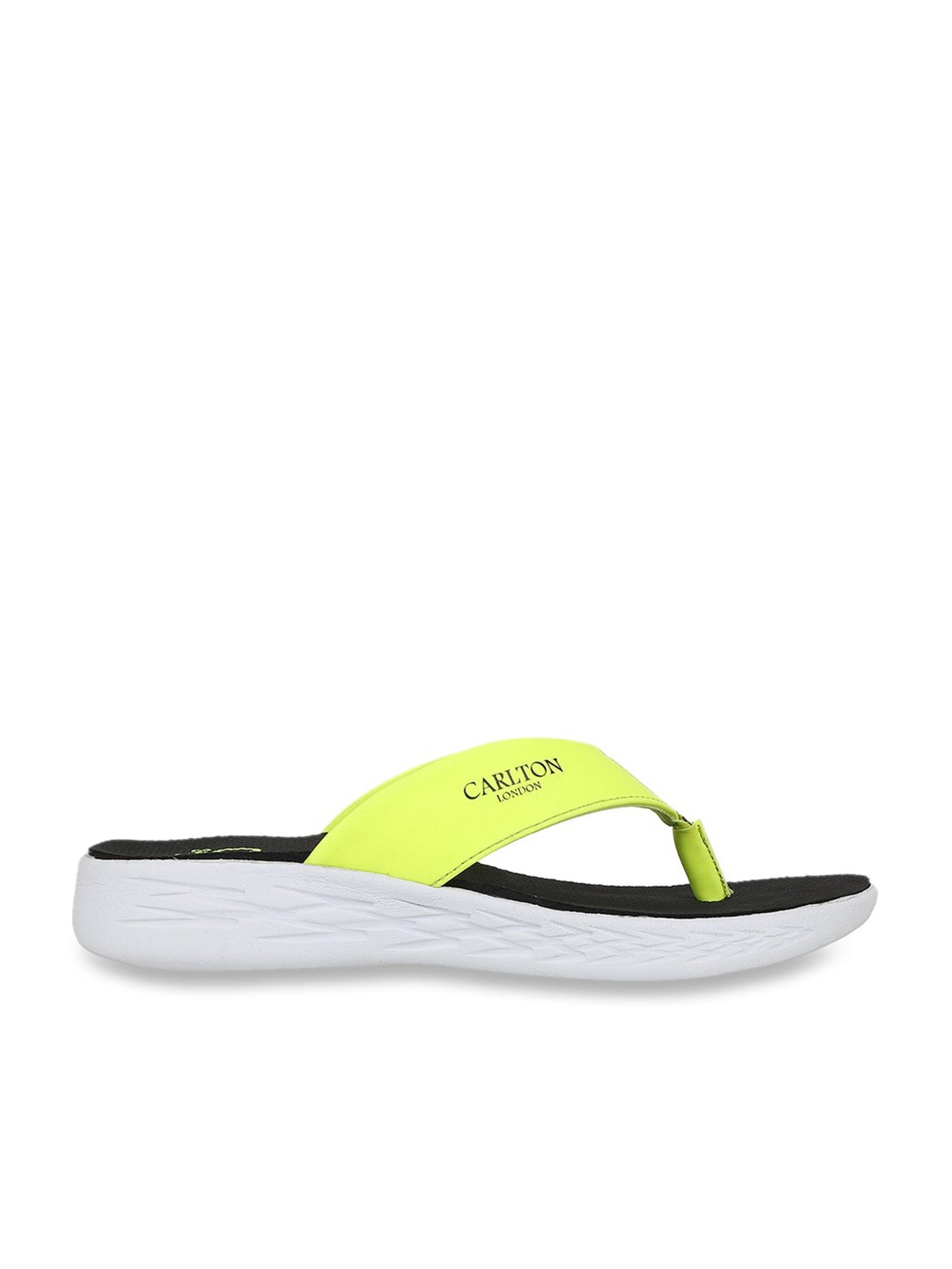 CL Sport by Carlton London Women's Lemon Yellow Flip Flops