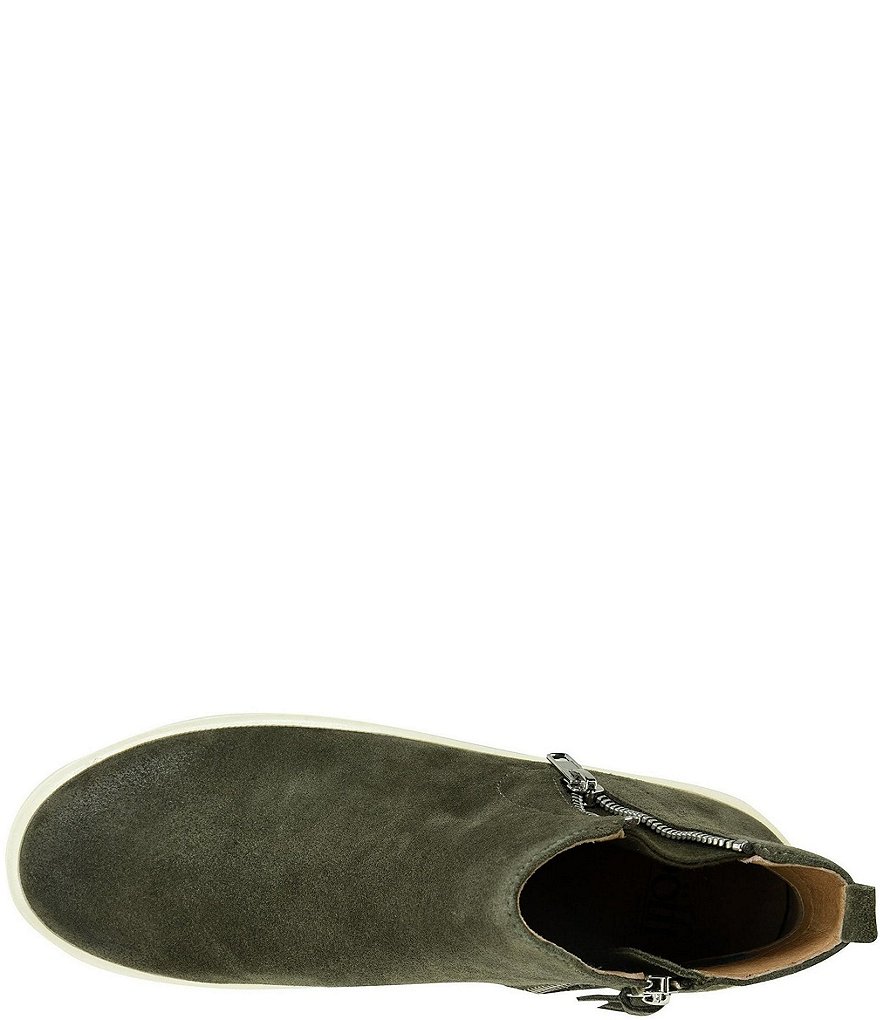 Sofft Britton Zip Waterproof Suede High-Top Sneakers