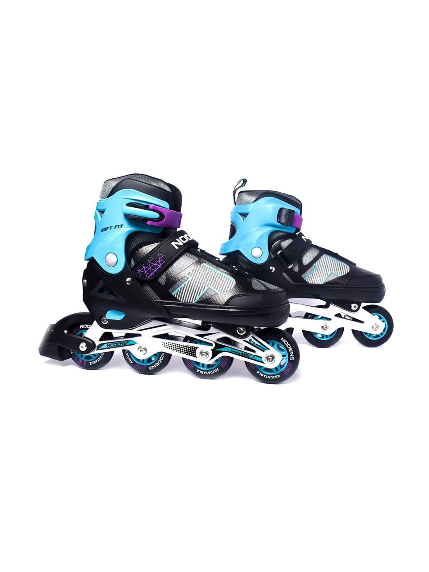 NODENS Sky Blue & Black Adjustable Inline Skates