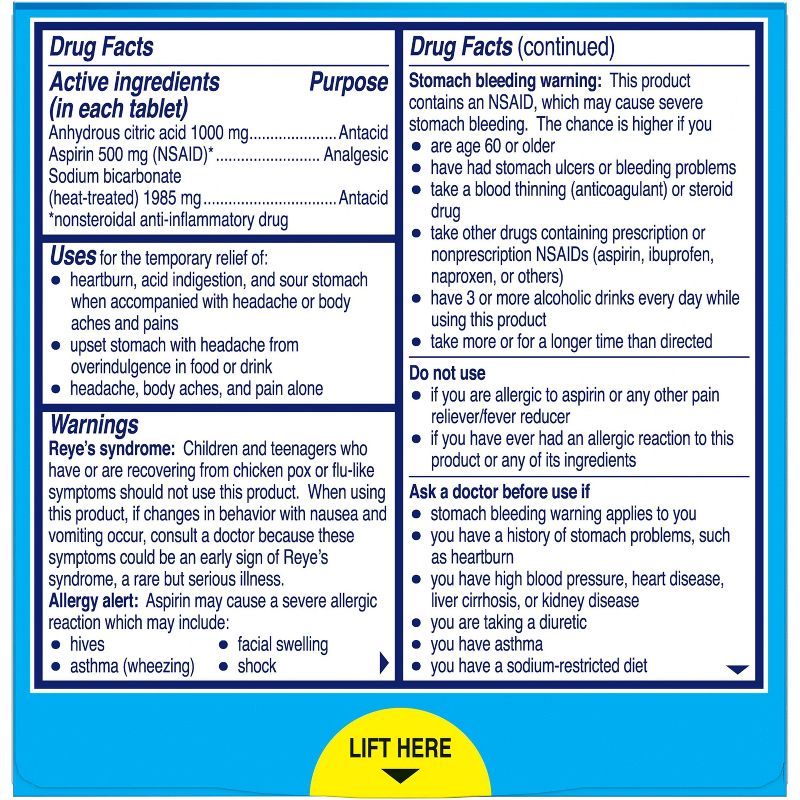 Alka Seltzer Extra Strength Effervescent Tablets - 24ct