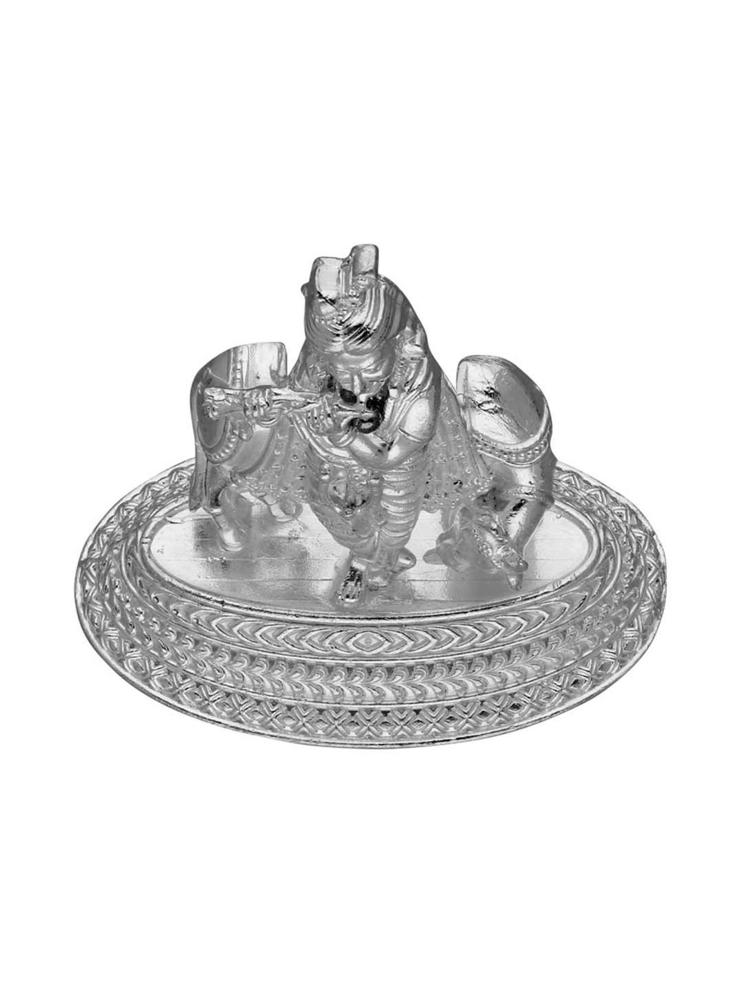 Sri Jagdamba Pearls 0.8 Silver Krishna Idol