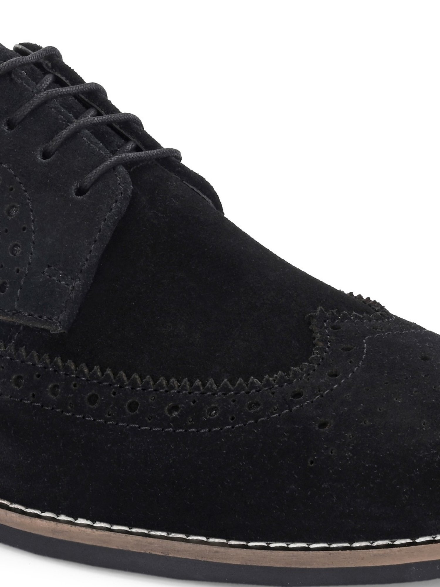 Hoversole Men's Charles Black Brogue Shoes