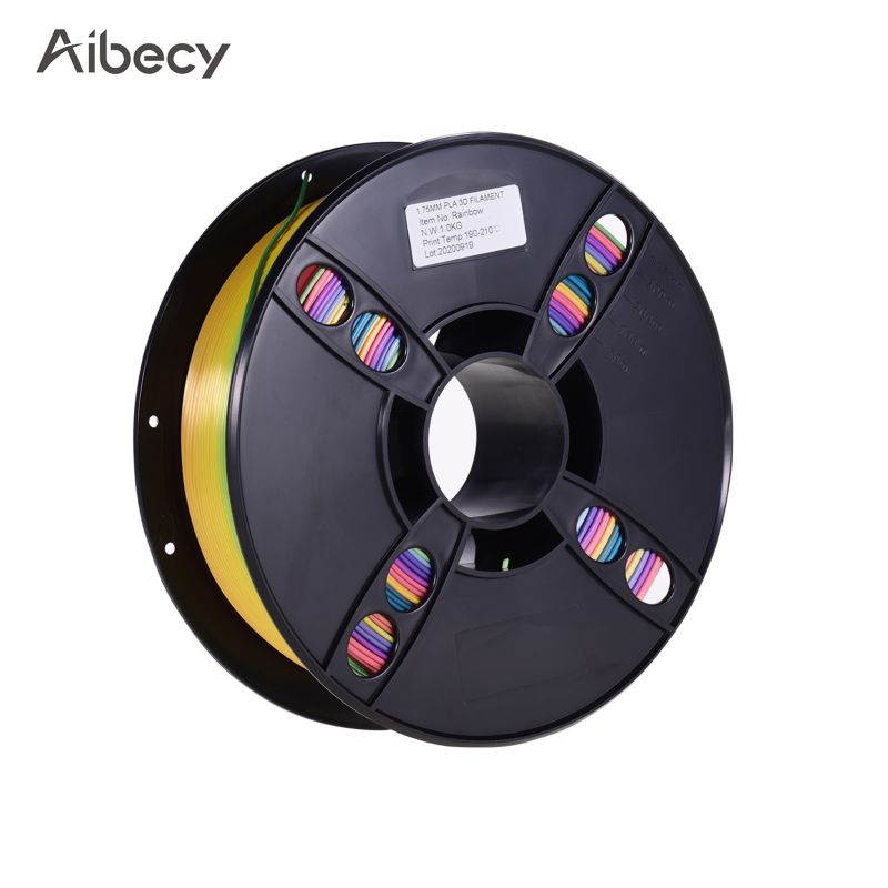 Aibecy Normal PLA 3D Printer Filament Eco-Friendly Printing Consumables 1.75mm Diameter 1kg(2.2lbs) Spool Dimensional Accuracy +/- 0.05mm Green