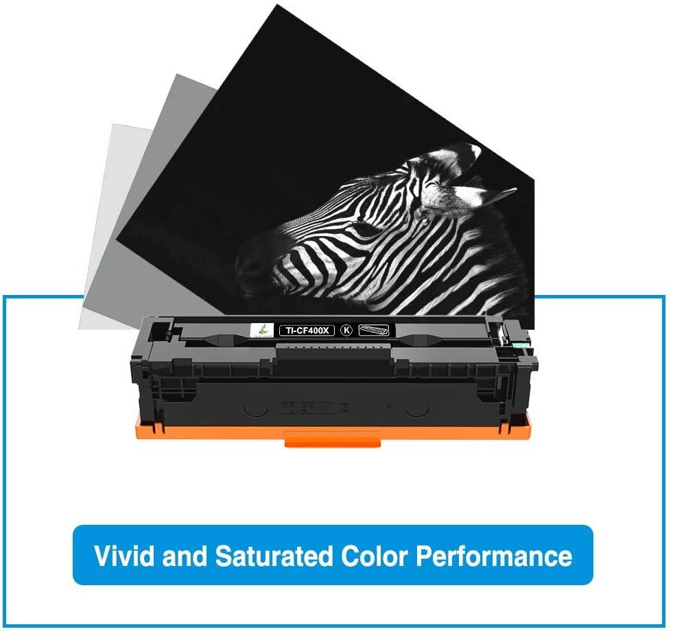 True Image Compatible Toner Cartridge Replacement for HP 201A CF400A 201X CF400X HP Color Laserjet Pro MFP M277dw M252dw M252n M277c6 M277 M252 M252dw Toner Ink (Black, 1-Pack)