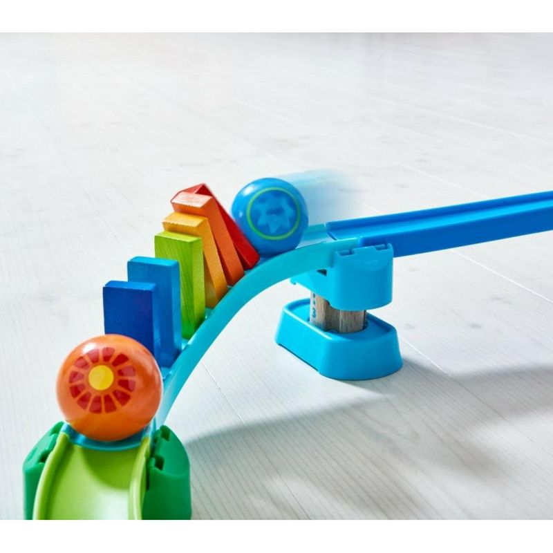 HABA Kulllerbu Kringel Domino Playset - 33 Piece Ball Track Starter Set