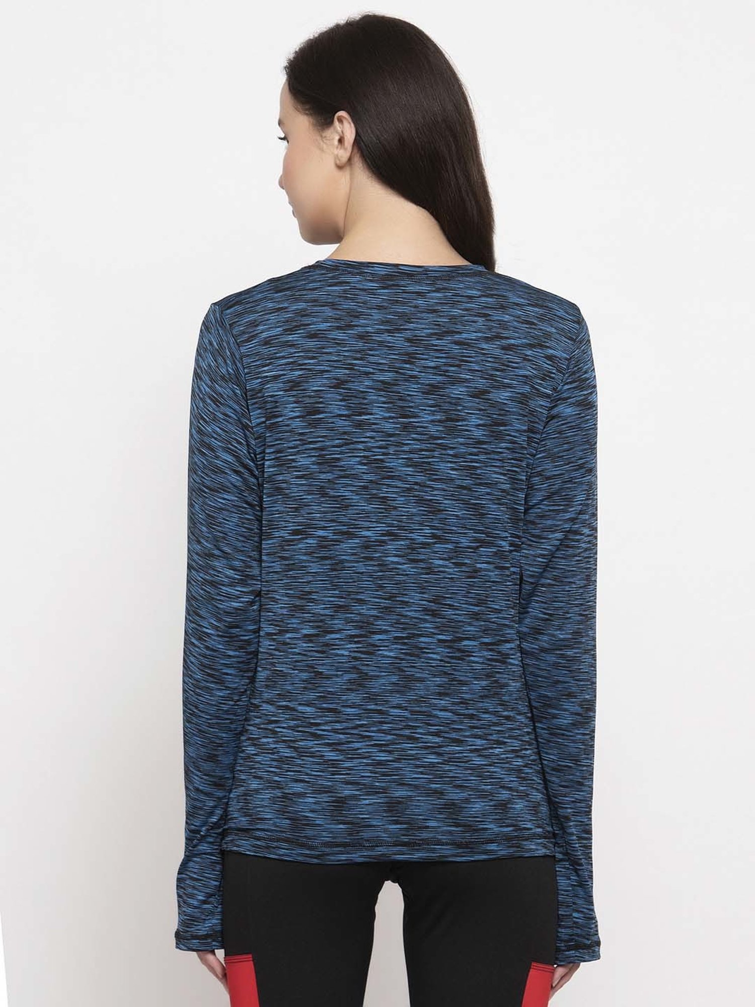 Cukoo Blue Printed Round Neck T-Shirt