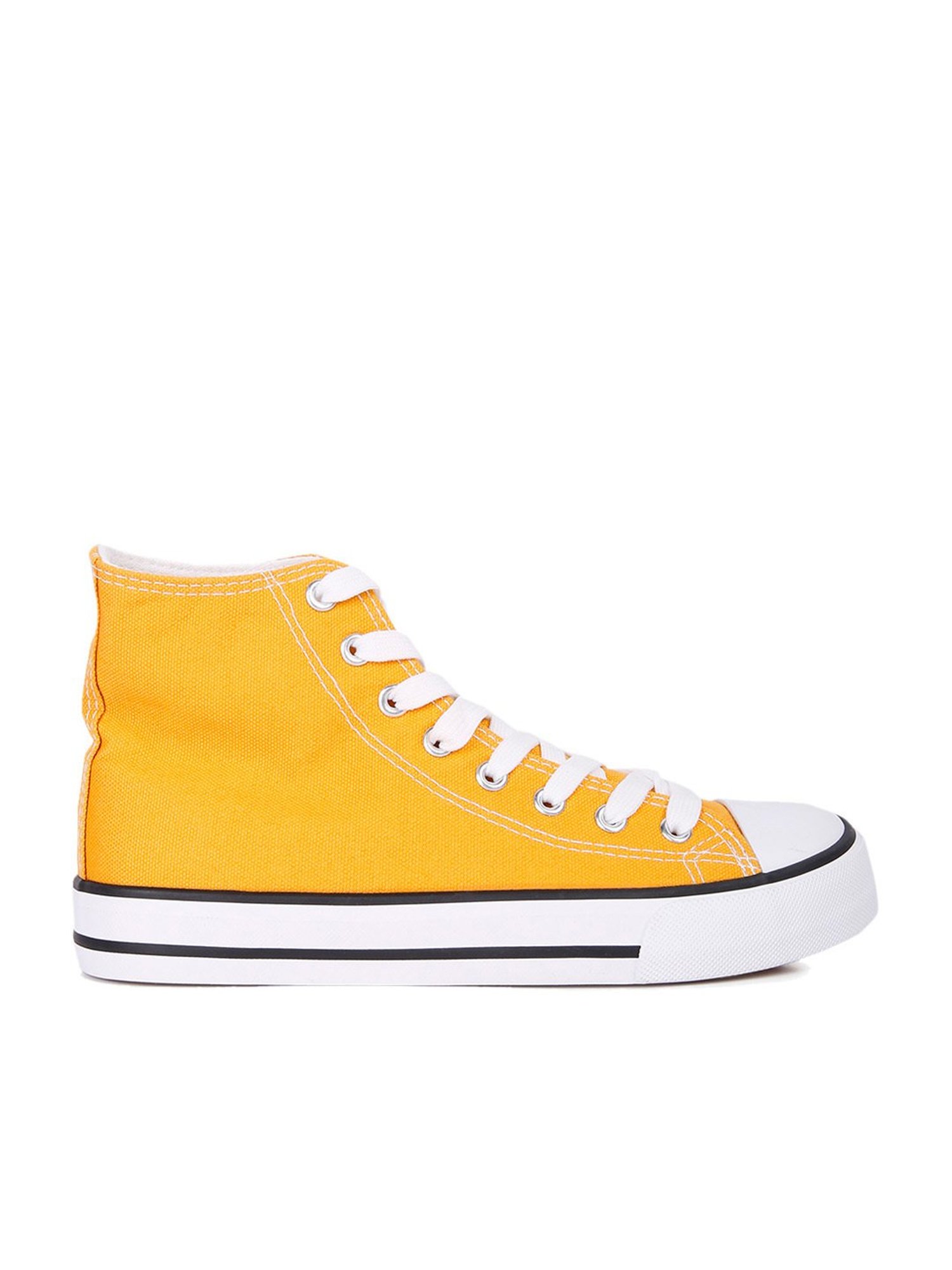 London Rag Women's Yellow Ankle High Sneakers
