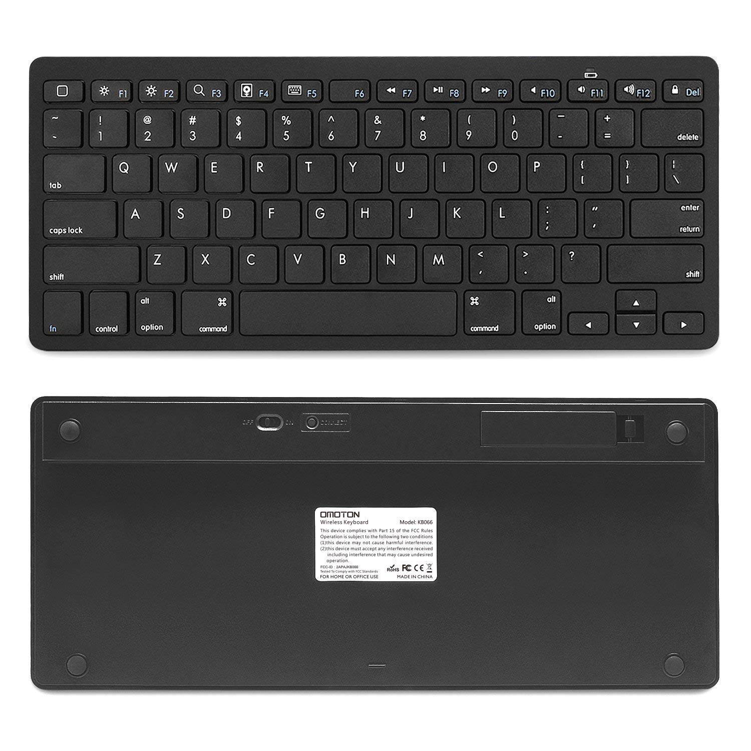 Ultra-Slim Bluetooth Keyboard Compatible with New iPad 9.7 2018, iPad 2017, iPad Pro, iPad Air 2/Air, iPad Mini 4/3/2/1, iPad 4/ 3/ 2 and Other Bluetooth Enabled Devices